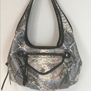 Vera Wang Snakeskin Iridescent Shoulder Handbag